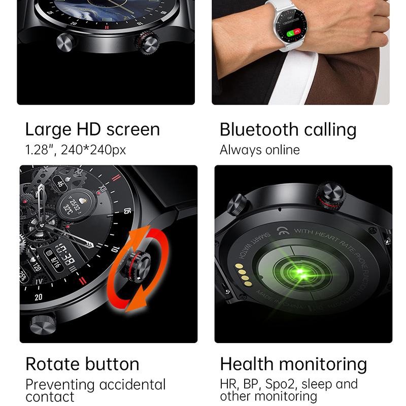 ECG+PPG Bluetooth Call Smart W - Smartwatch Custom ulasan dan harga
