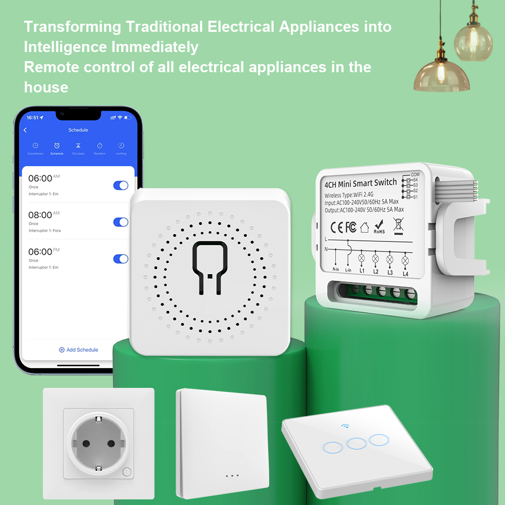 Tuya WiFi Smart Switch 1/2/3/4 - Smart Accessories ulasan dan harga