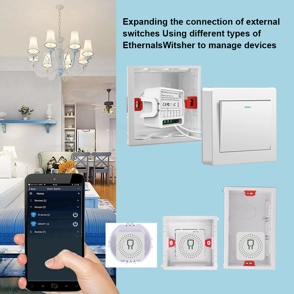 Tuya WiFi Smart Switch 1/2/3/4 - Smart Accessories ulasan dan harga