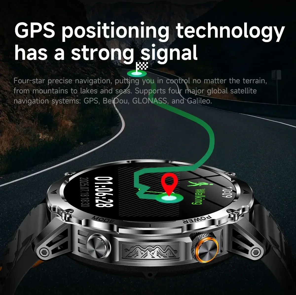 Men's Military Smartwatch with - Smartwatch M Active ulasan dan harga