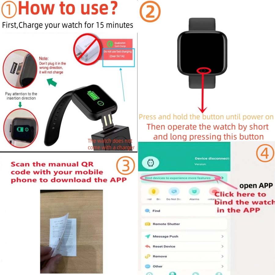 Sport Smartwatch Fitness Brace - Android Smartwatch Accessories ulasan dan harga