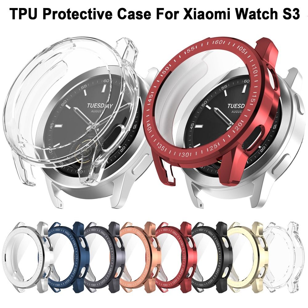 New Full Cover TPU Case Bumper - Xiaomi Smartwatch S3 Accessories ulasan dan harga
