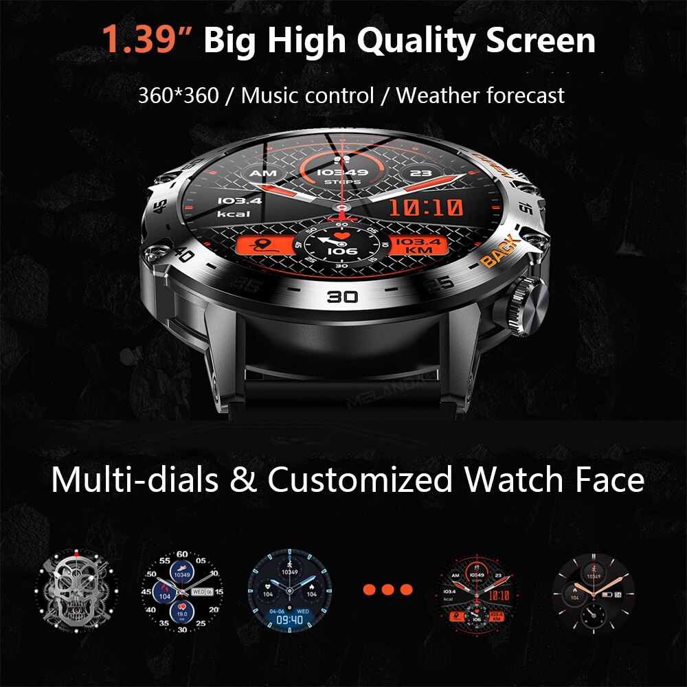 MEVADEN Steel 1.39 inch Men Lu - Smartwatch Store ulasan dan harga