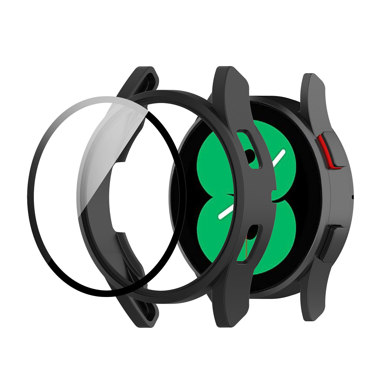 Glass+Case for samsung Galaxy  - Smartwatch Band Accessories ulasan dan harga