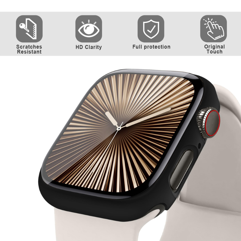 2PCS Tempered Glass+Case For A - Smartwatch Band Accessories ulasan dan harga