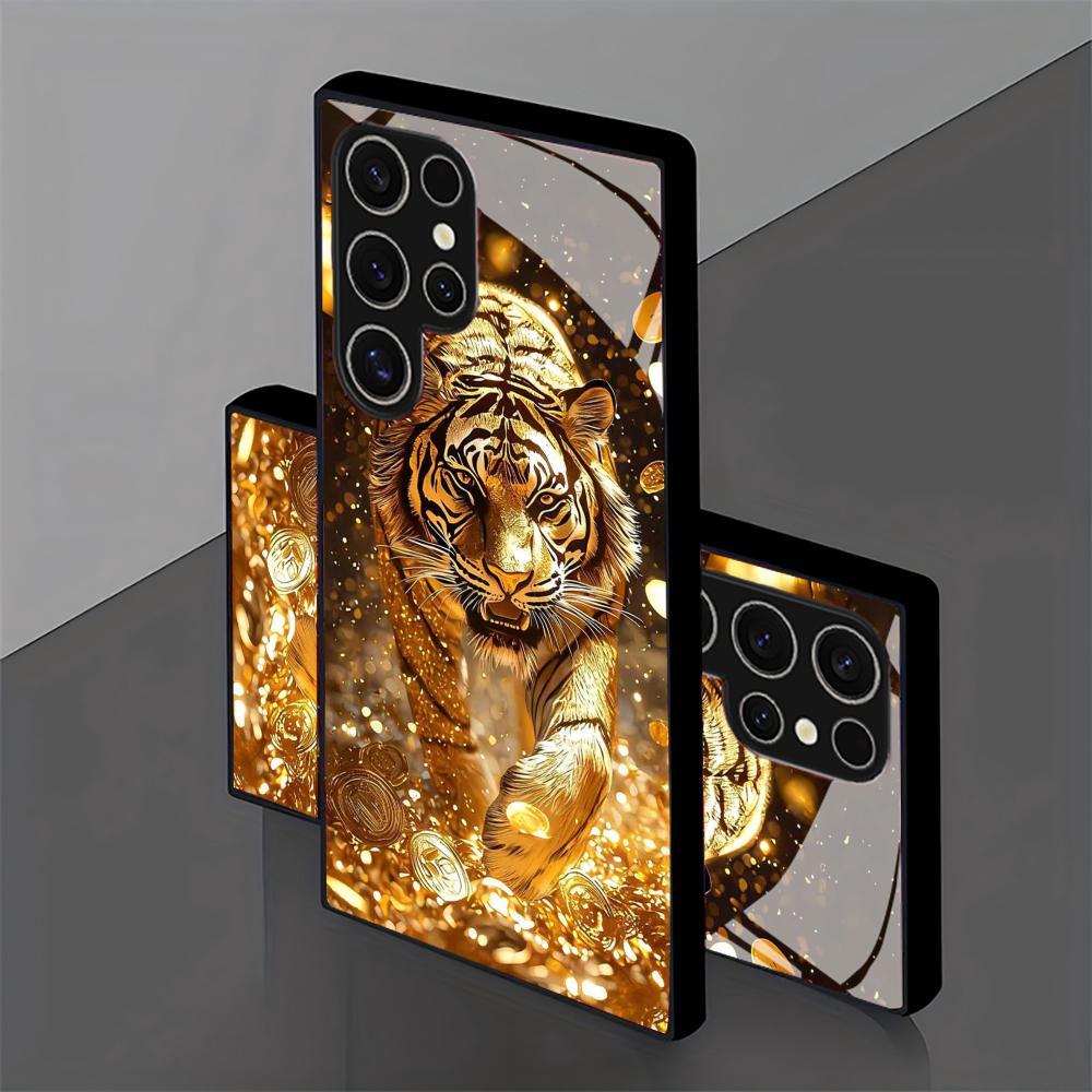 Tiger pattern glass Phone Case - Samsung Galaxy S24 ulasan dan harga